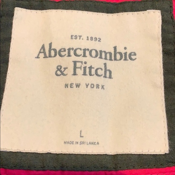 Abercrombie & Fitch Military Jacket Full Zip Large - Picture 5 of 5